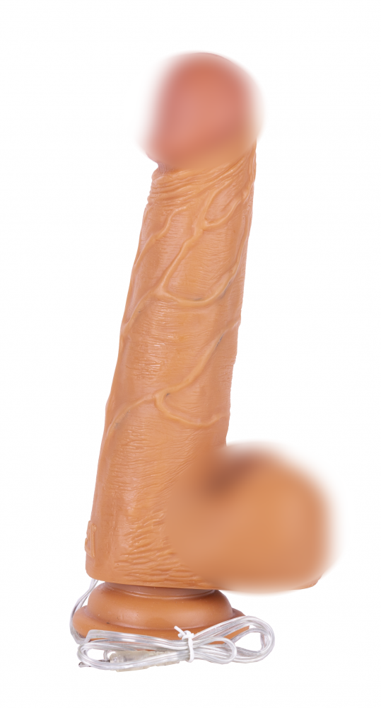 Вибратор толстенький на присоске "Larry Cock" реалистичный 
